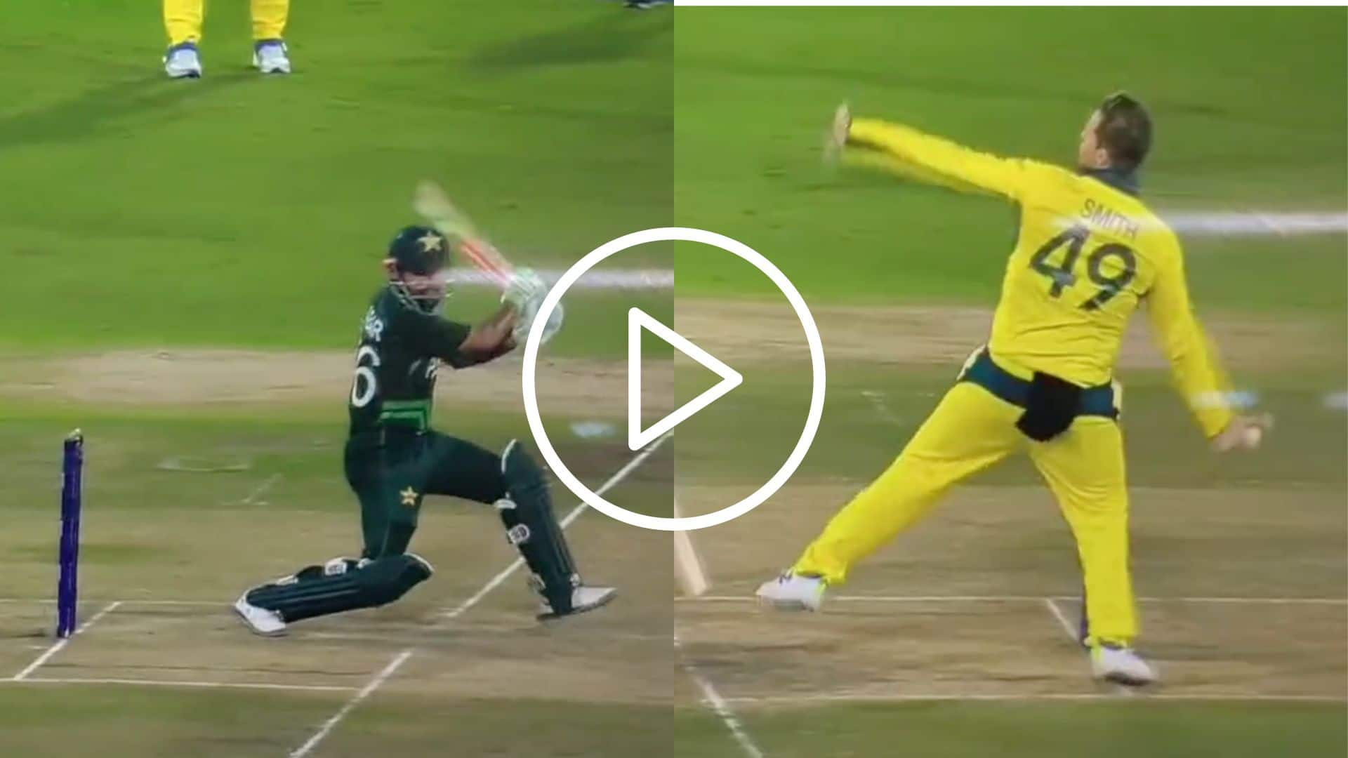 [Watch] Babar Azam Slaps 'Bowler' Steve Smith With An Effortless Four